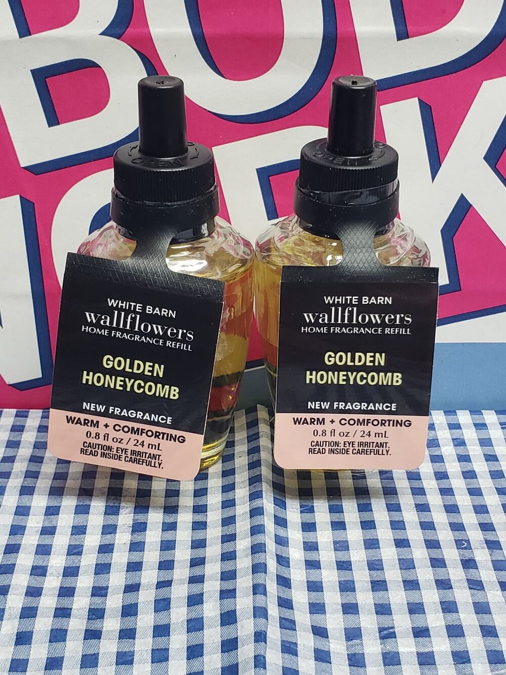 BBW Golden Honeycomb WARM & COMFORTING Fragrance Wallflower 2 Refills
